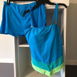 Coco Reef Tankini with swimskirt - 38D/XL